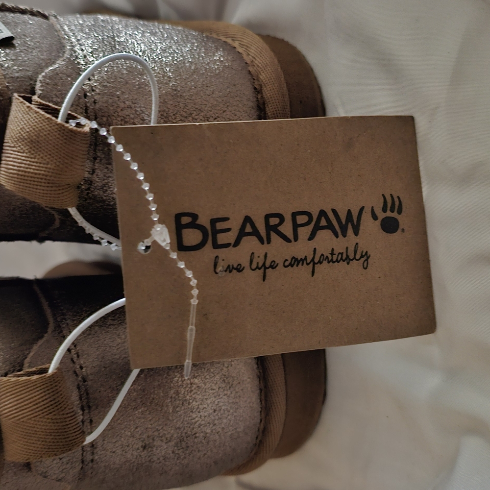 BearPaw Ankle Booties Tan Suede Comfort